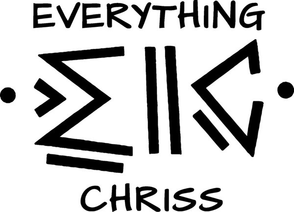 Black text and symbols on a white background with 'Everything >= CHRІСС' written.