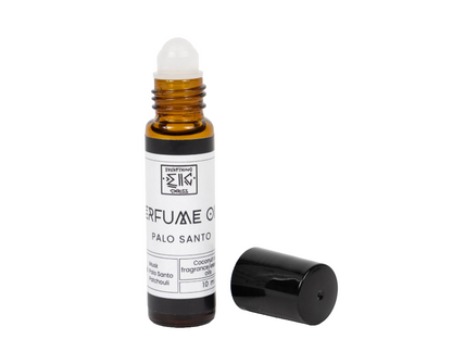 palo santo grounding custom blended and scented black owned unisex perfume oil from brooklyn